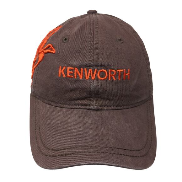 Kenworth Strapback Baseball Cap Brown One Size Adjustable Embroidered Dri-Duck - Picture 1 of 10